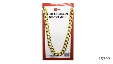 Gold Chain Necklace Rapper - Court Jester Fancy Dress