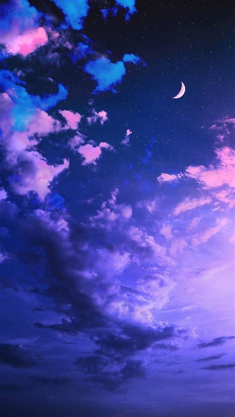 Under night sky. Night sky , Sky aesthetic, Cute, Purple Sky HD phone wallpaper | Pxfuel