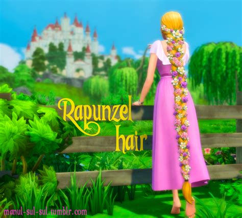 RAPUNZEL HAIR | Rapunzel hair, Sims 4, Tumblr sims 4