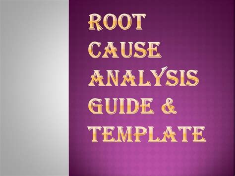 Ppt Root Cause Analysis Template By Expert Toolkit Powerpoint | The ...