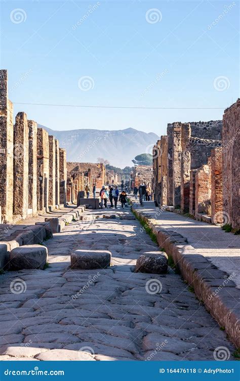 Pompeii Archaeological Site, Italy. Editorial Stock Photo - Image of architectural, built: 164476118