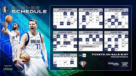 2021-2022 Dallas Mavericks Schedule : r/Mavericks