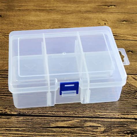 PP 6 Compartments Plastic Storage Box with Dividers-in Storage Boxes & Bins from Home & Garden ...