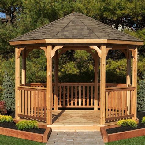 12 Ft. W x 12 Ft. D Solid Wood Patio Gazebo #diamondsgazebo | Patio ...