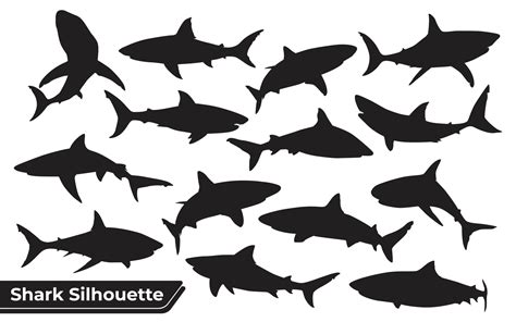 Shark Silhouette Vector Art, Icons, and Graphics for Free Download