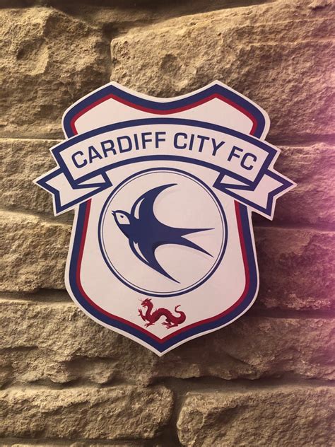 Cardiff City Badge - Close Up Of Cardiff City Fc Badge Stock Photo Alamy