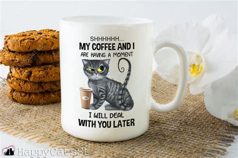 Funny Cat Coffee Mug Funny Cat Mug Black Cat Gift Cat Owner | Etsy