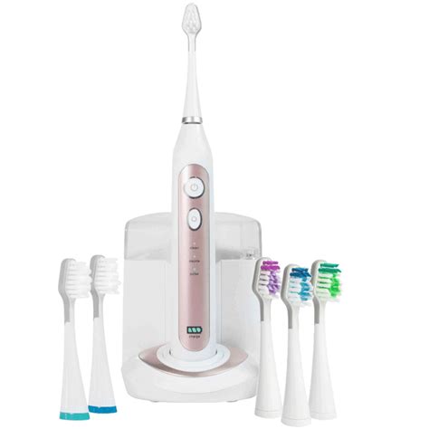 Smile Bright Elite Sonic Toothbrush with UV Sanitizing and 6 Brush ...