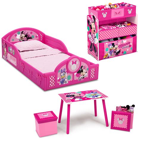 Disney Minnie Mouse 5-Piece Toddler Bedroom Set by Delta Children - Includes Tod | eBay