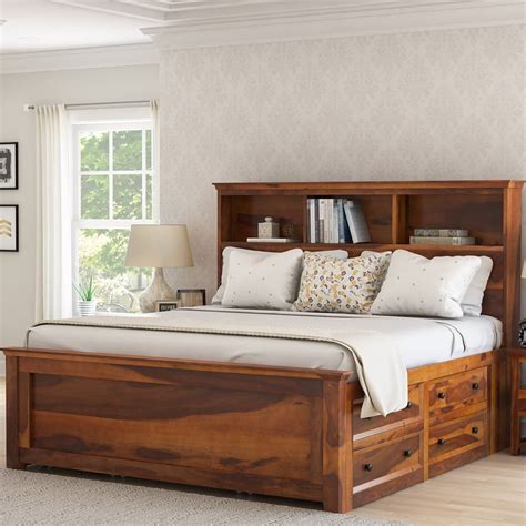 Mission Modern Solid Wood Platform Storage Bed