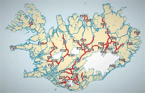 A detailed list of F-roads - Epic Iceland 2024 Guide