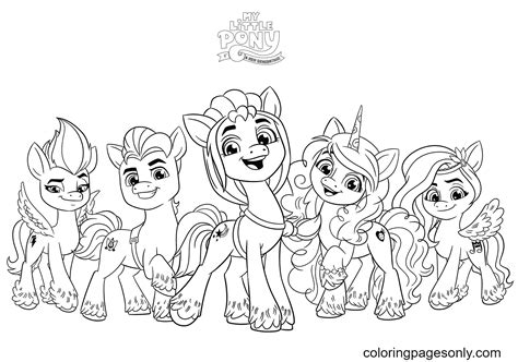 Coloriage My Little Pony Nouvelle Génération - Communauté MCMS™.