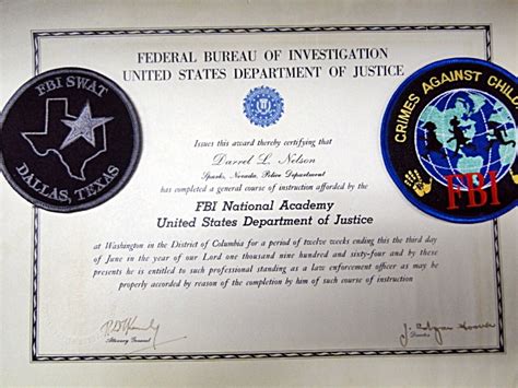 Sold Price: FBI National Academy graduation certificate - July 1, 0116 ...