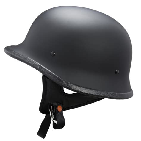 Lunatic German Style Shorty Helmet - DOT Approved - Adult Motorcycle Half Helmet | eBay