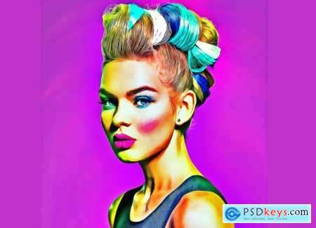 Creativemarket Popular Oil Paint Photoshop Action 6278773