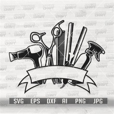 Hair Stylist Tools Svg Hair Hustler Cut File Beautician Clipart Blower ...