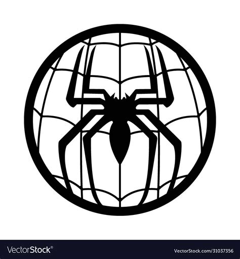 Spiderman logo superhero Royalty Free Vector Image