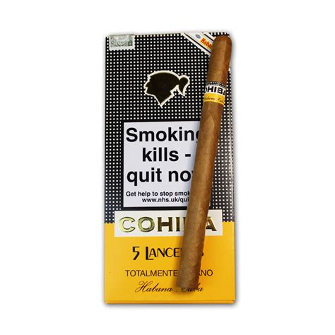 COHIBA LANCEROS (PACK OF 5) ⋆ Buy authentic Cuban Cigars & New World Cigars online from ...