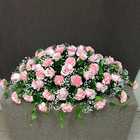 Perfectly Pink Casket Spray Denton TX Flower Shop - Bloomfield Floral in Denton TX 76205