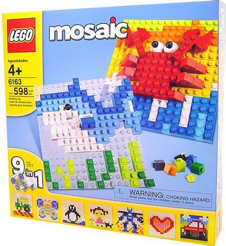 LEGO A World of LEGO Mosaics. Includes 2 special 16 x 16 transparent baseplates for building ...