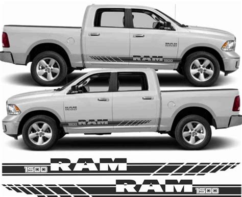 For Dodge Ram 1500 Side Splatter Stripes Graphics 3M Decals Vinyl Stickers 09-18 Parts ...