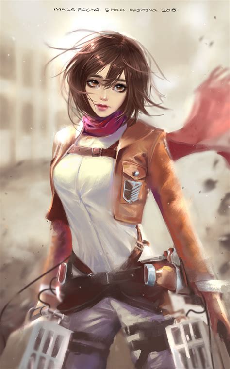 Mikasa Ackerman Fanart Cute - Goimages Tools