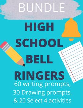 High School Bell Ringer Activities Bundle 110 daily bell ringers