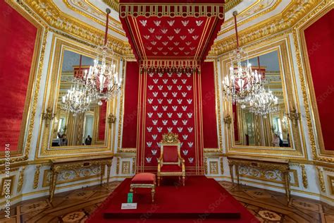 WARSAW, POLAND - August 28, 2019: Warsaw Palace. Interior of Royal ...