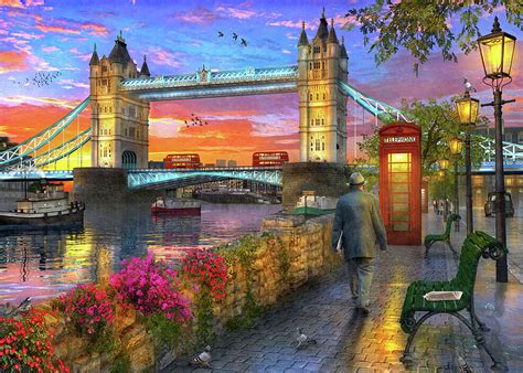 Tower Bridge At Sunset Painting by MGL Meiklejohn Graphics Licensing - Pixels