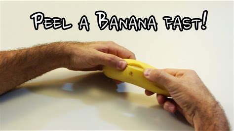 How to Peel a Banana (The Right Way!) - Life Hack - YouTube