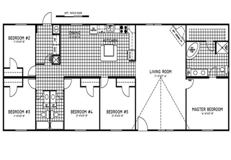 5 Bedroom Double Wide Trailers Floor Plans | Mobile Homes Ideas