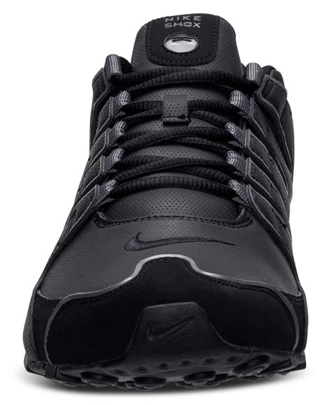 Nike Leather Men's Shox Nz Sl Running Sneakers From Finish Line in Black/Black (Black) for Men ...