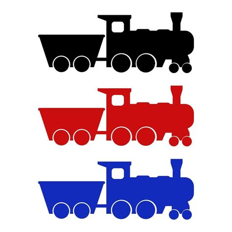 Train Set On White Background 2150154 Vector Art at Vecteezy