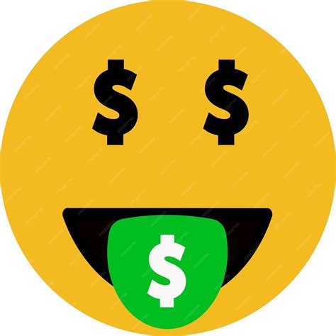 Premium Vector | Money emoji in 2d style Vector illustration for ...