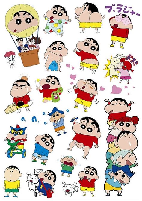 Crayon Shin-chan Stickers Laptop Suitcase Stickers Skateboard | Etsy