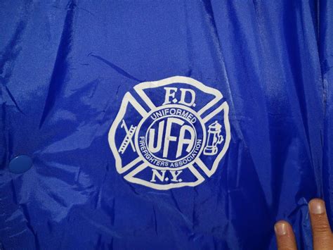 Vintage FDNY New York FIRE DEPT Uniformed Firefighters Association Jacket XLarge | #3779866732