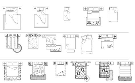 Beds Plan Detail DWG File