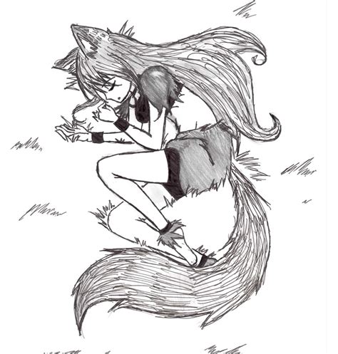 Cute Anime Wolf Girl Drawing Easy