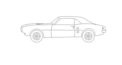 Vintage car side elevation 2d block cad drawing details dwg file - Cadbull