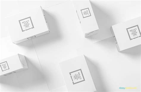 White Box Packaging Mockup