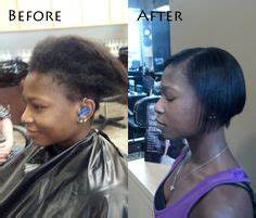 8 Relaxers before and after ideas | relaxer, natural hair styles, permed hairstyles