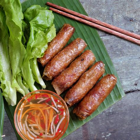 Vietnamese Food, Spring Roll, Bun,cha Gio Stock Image - Image of rolls, asian: 65060701