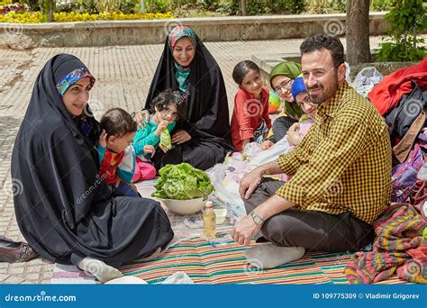 Big Iranian Family on a Picnic,Tehran, Iran. Editorial Stock Image - Image of children, child ...