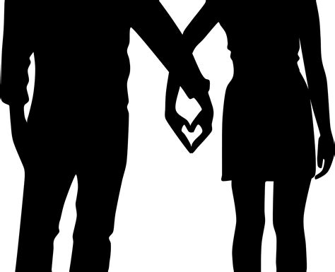 Silhouette couple Holding hands Clip art - couple png download - 2142*1740 - Free Transparent ...