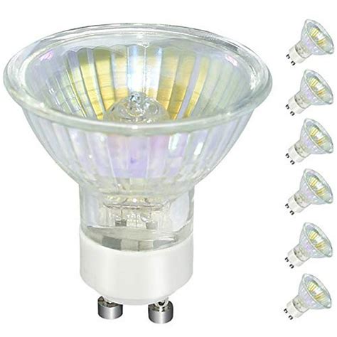 GU10 Bulb 6 Pack Halogen GU10 120V 50W Dimmable MR16 GU10 Light Bulb ...