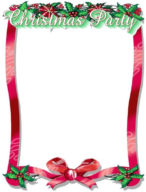 Festive Christmas Borders for Ms Word