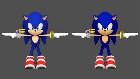 Sonic Adventure 2 Dreamcast Sonic Model Upgrades by bandicootbrawl96 on ...