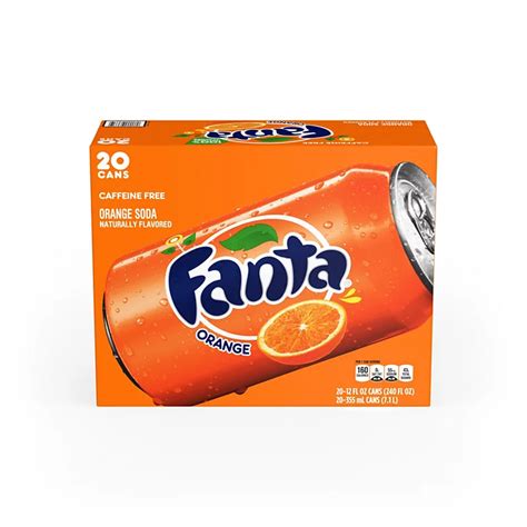 Fanta Orange Soda 12 oz Cans - Shop Soda at H-E-B