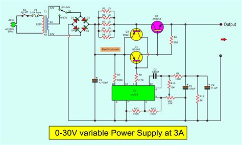 5 Volt Power Supply Circuit Diagram