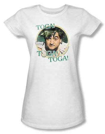 Animal House Juniors T-shirt Movie Bluto Toga White Tee Shirt - Animal House Bluto Toga Shirts